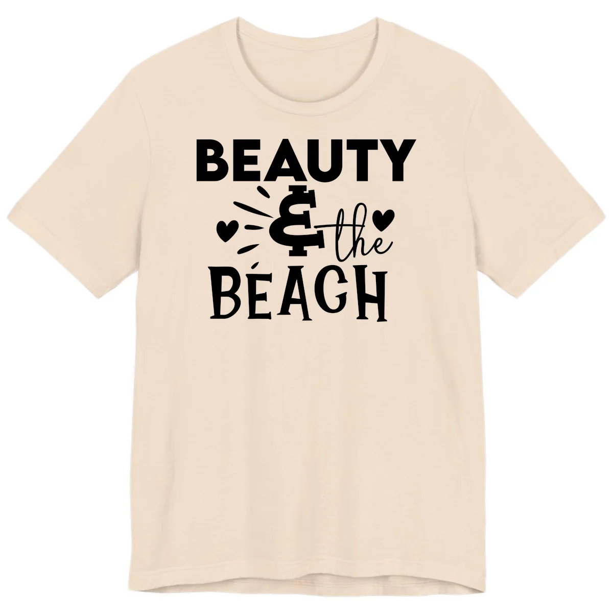 Beauty & The Beach Premium T-Shirt in Soft Cream