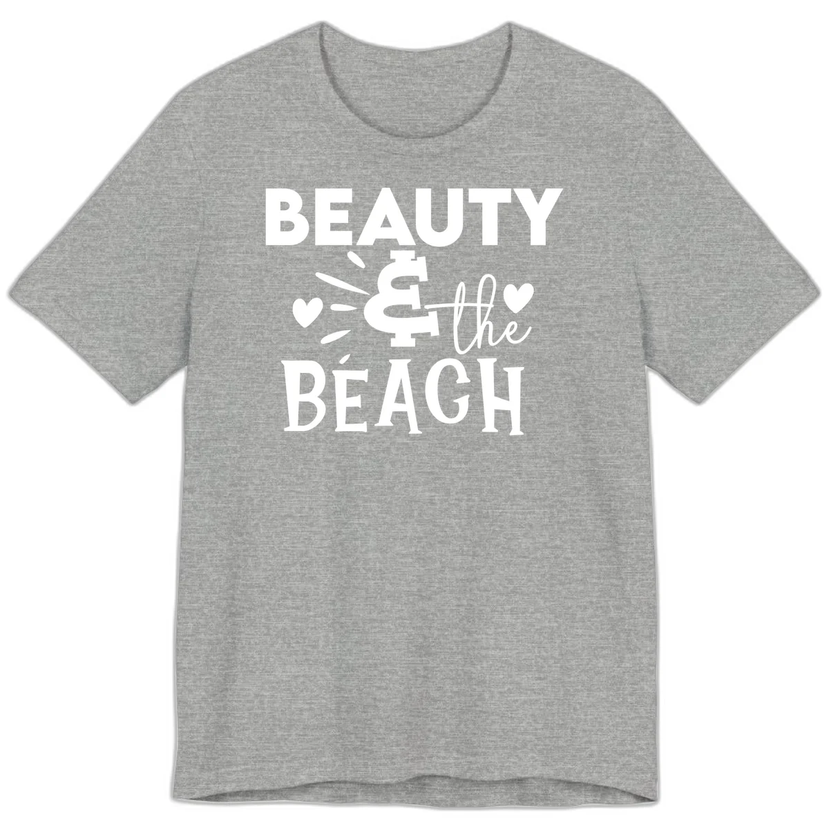 Beauty & The Beach Premium T-Shirt in Athletic Heather