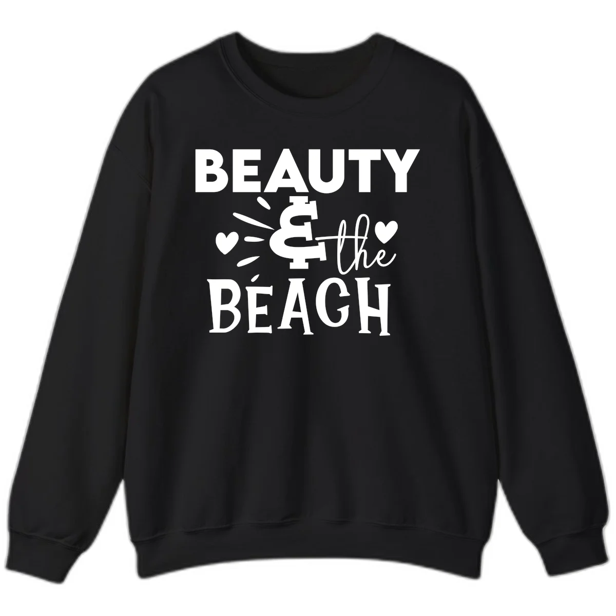 Beauty & The Beach Sweatshirt in Black