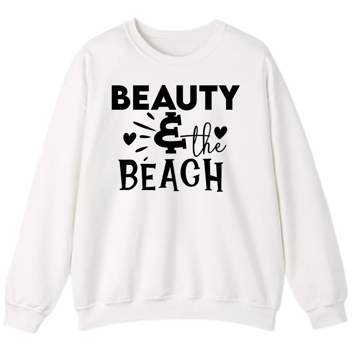 Beauty & The Beach Sweatshirt in White