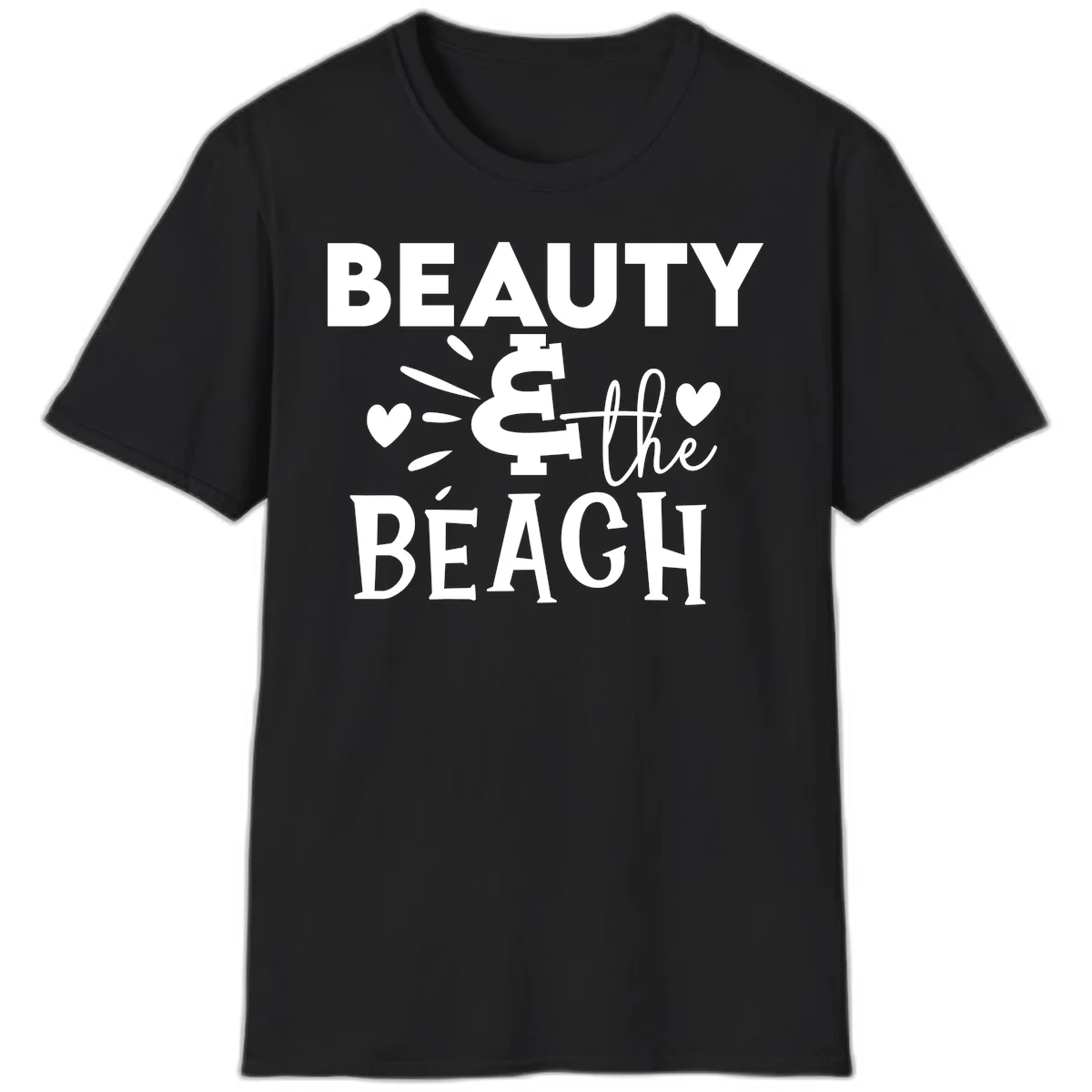 Beauty & The Beach T-Shirt in Black