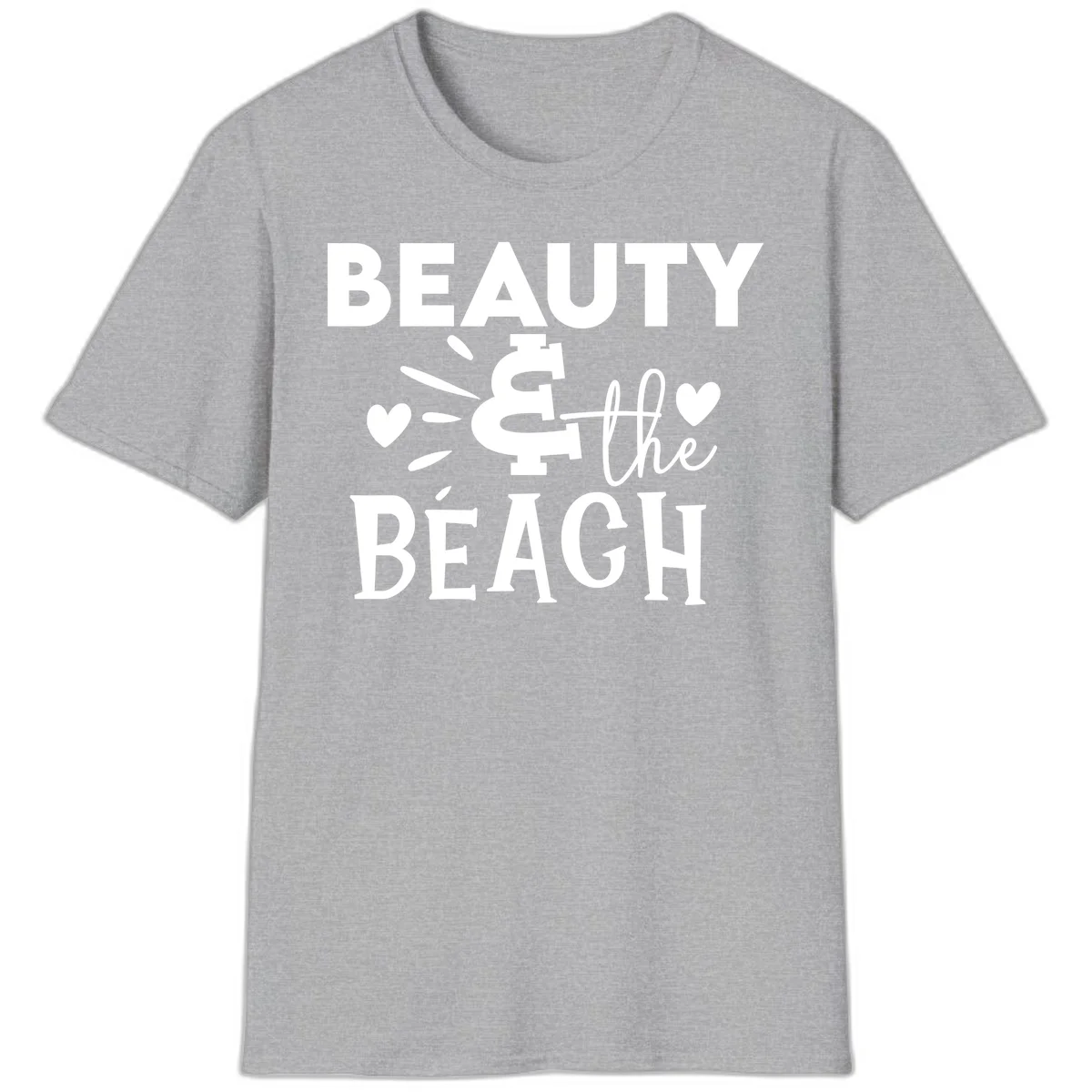 Beauty & The Beach T-Shirt in Sport Grey