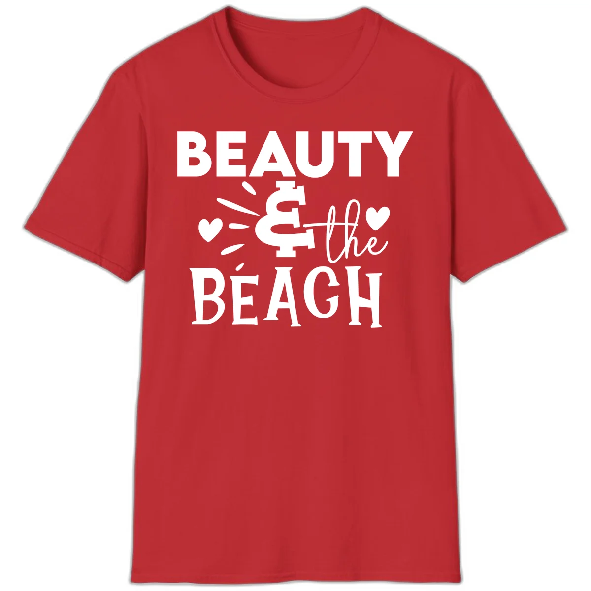 Beauty & The Beach T-Shirt in Red