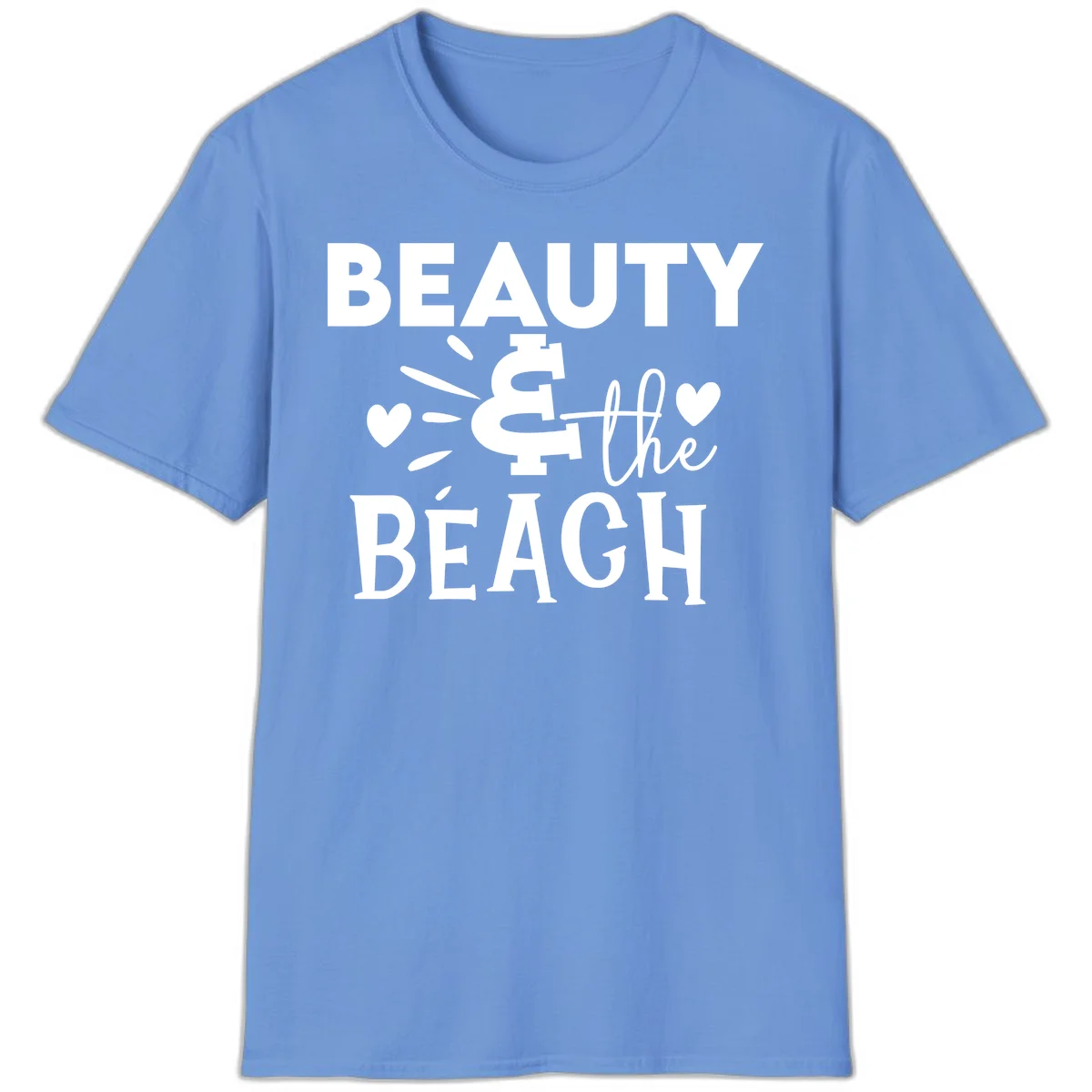 Beauty & The Beach T-Shirt in Carolina Blue