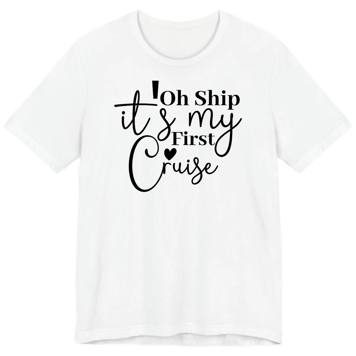 Oh Ship It's My First Cruise Premium T-Shirt in White