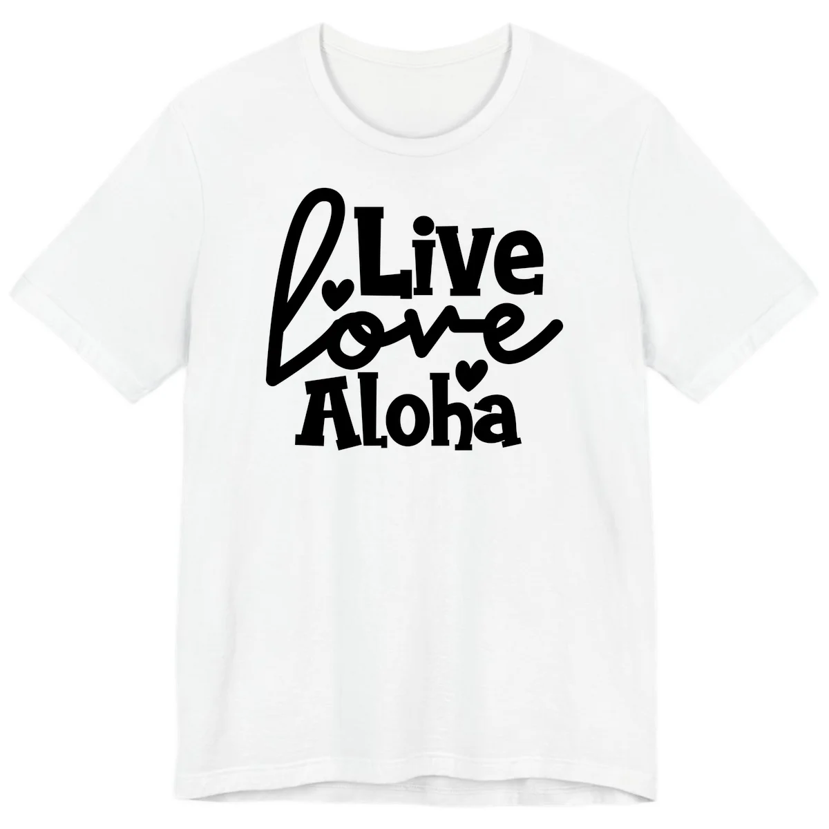 Live Love Aloha Premium Island Cruise Tee in White