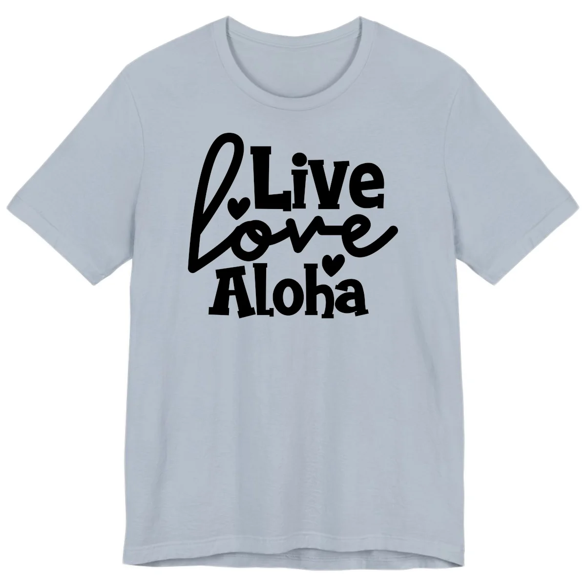 Live Love Aloha Premium Island Cruise Tee in Light Blue