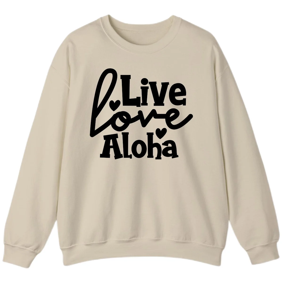 Live Love Aloha Island Cruise Sweatshirt in Sand