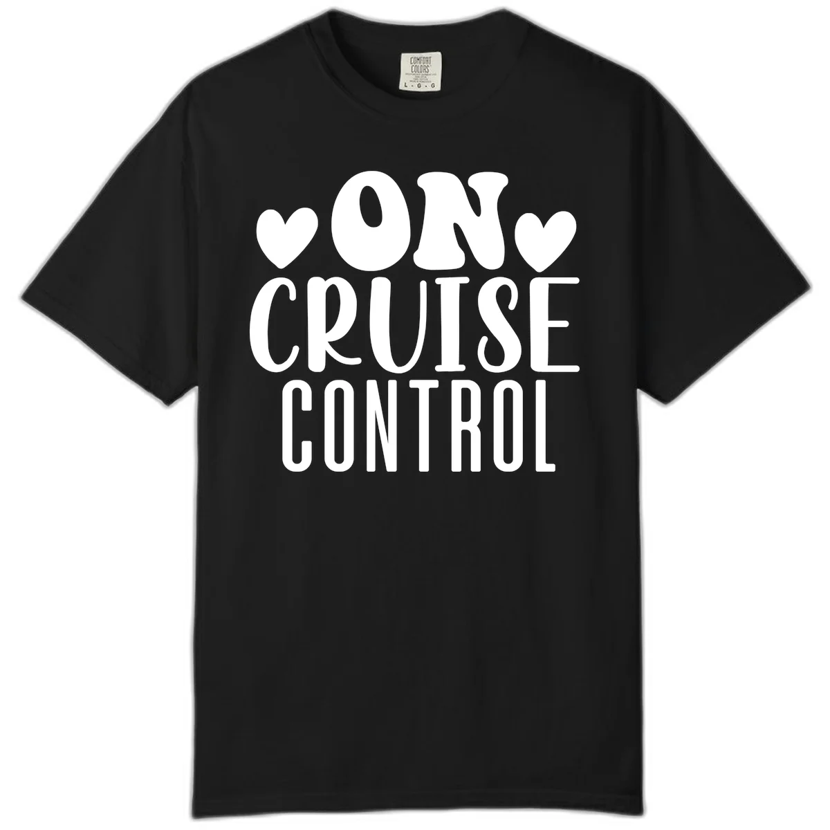 On Cruise Control Comfort Colors T-Shirt in Black