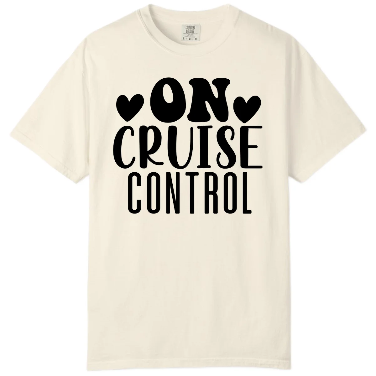 On Cruise Control Comfort Colors T-Shirt in Ivory