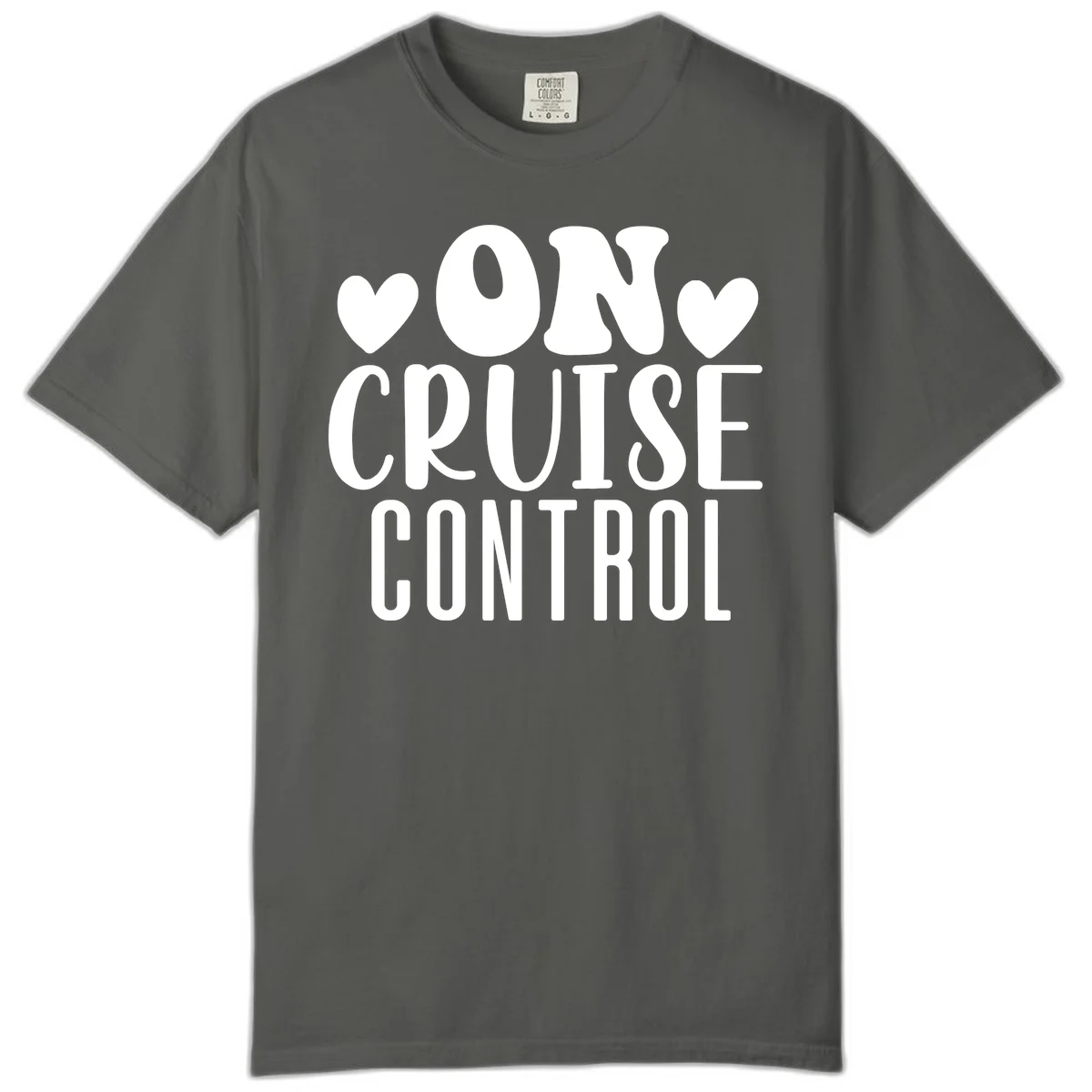 On Cruise Control Comfort Colors T-Shirt in Pepper