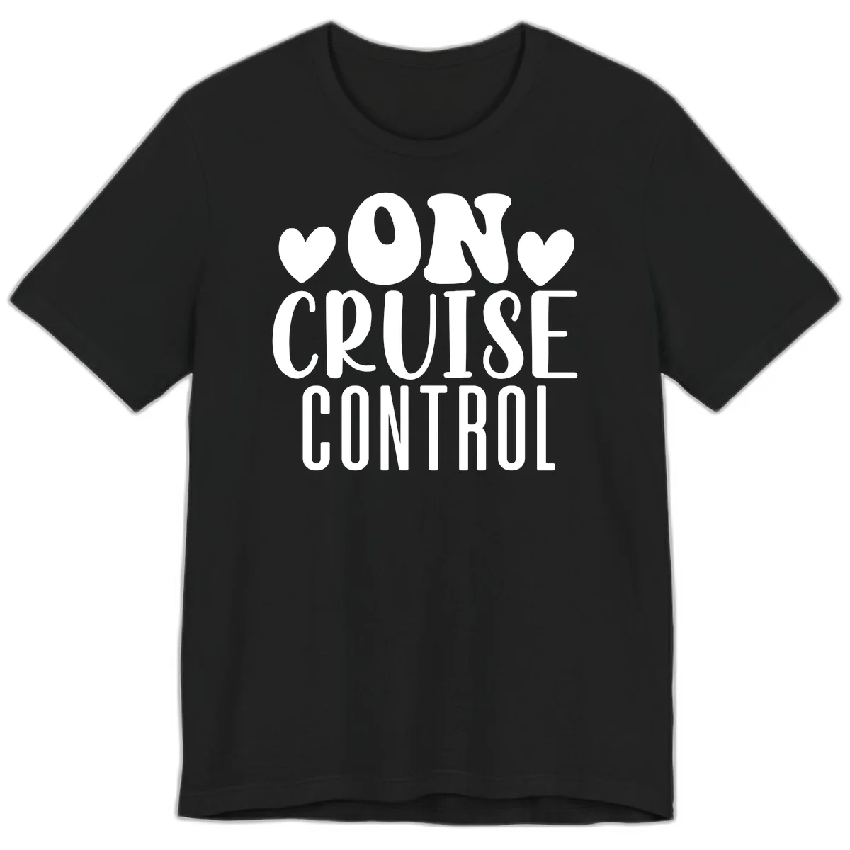 On Cruise Control Premium Vacation T-Shirt in Black