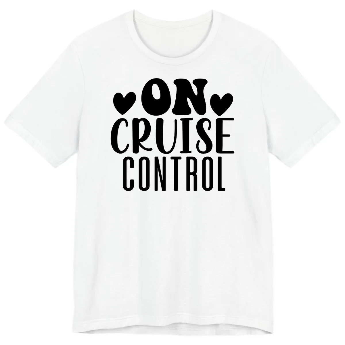 On Cruise Control Premium Vacation T-Shirt in White