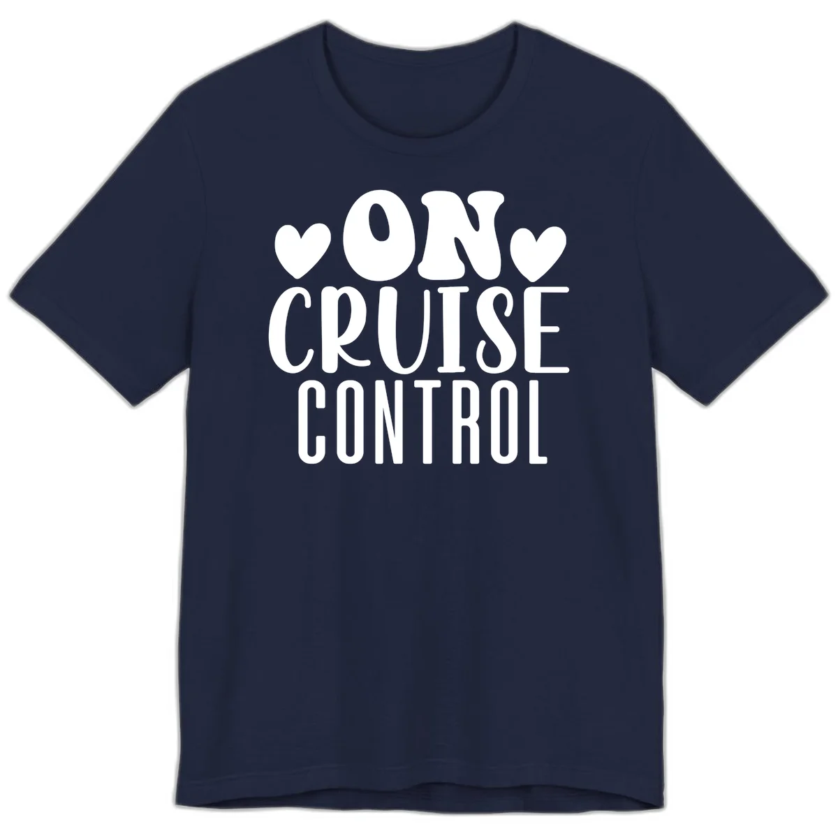 On Cruise Control Premium Vacation T-Shirt in Navy