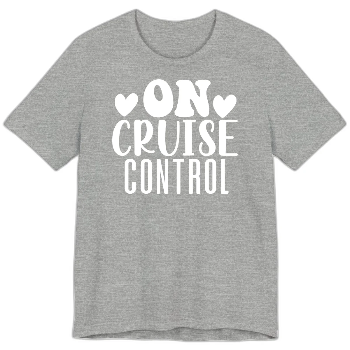 On Cruise Control Premium Vacation T-Shirt in Athletic Heather
