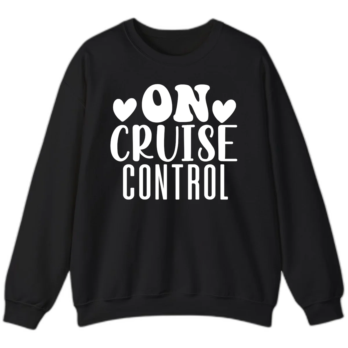 On Cruise Control Vacation Sweatshirt in Black