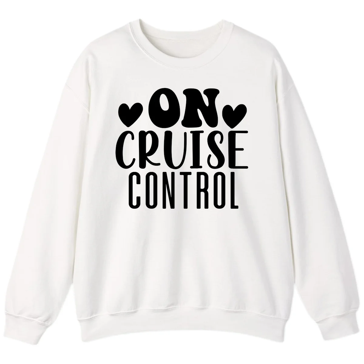 On Cruise Control Vacation Sweatshirt in White
