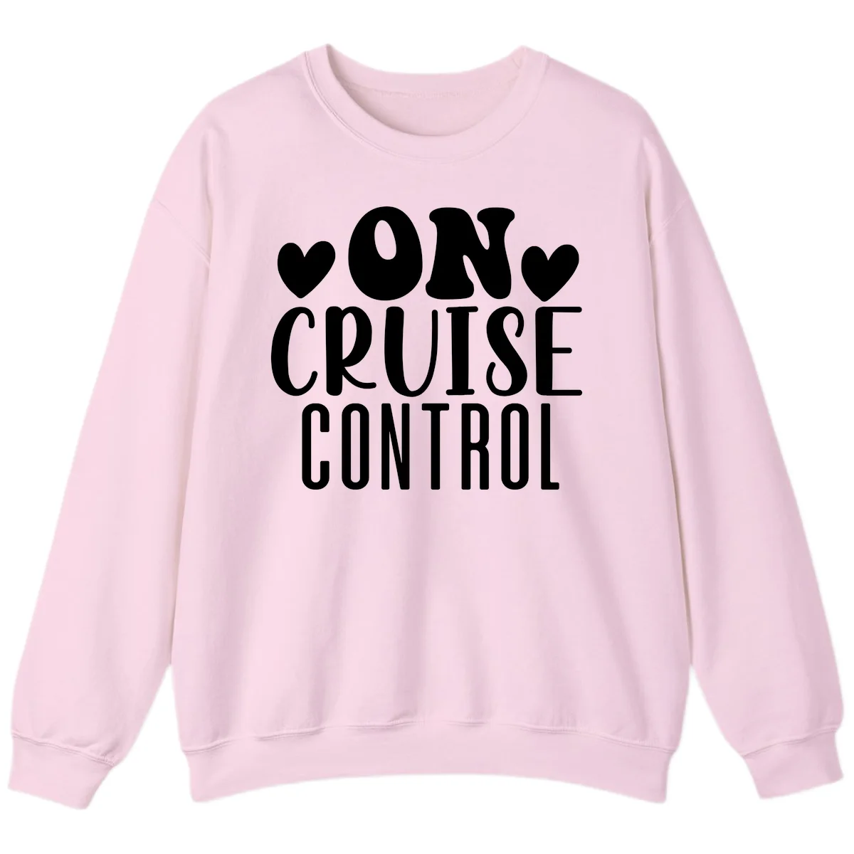 On Cruise Control Vacation Sweatshirt in Light Pink
