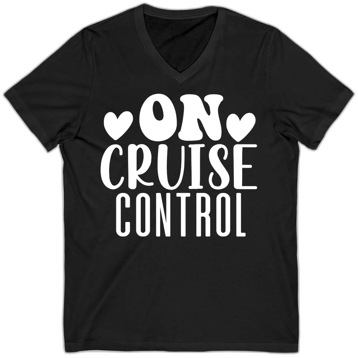 On Cruise Control V-Neck Cruise Shirt in Black