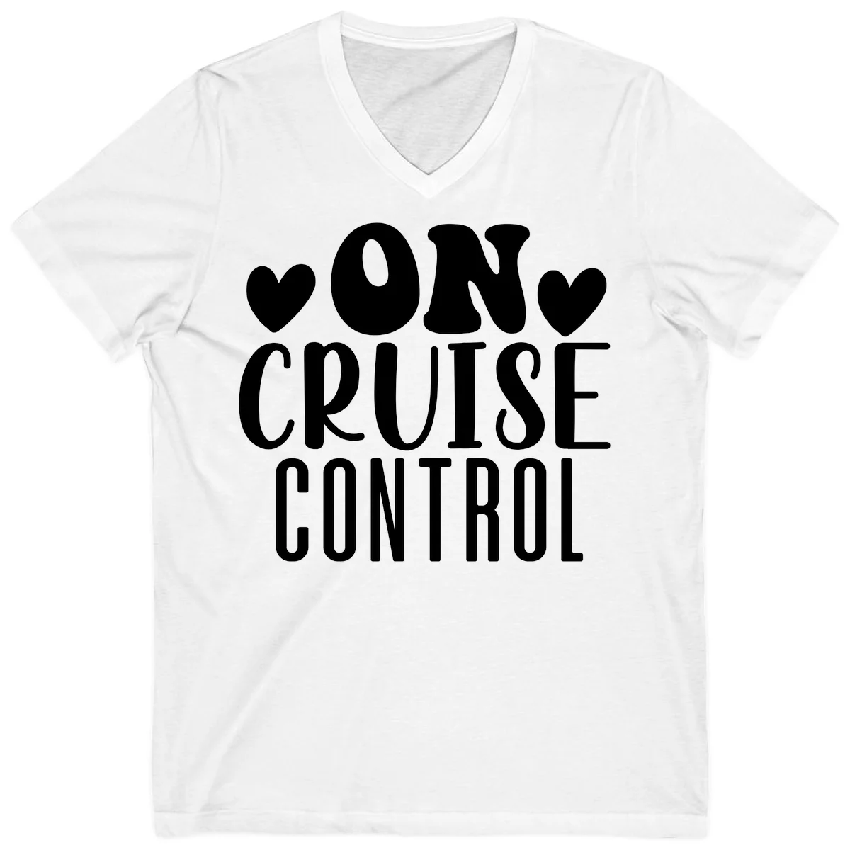 On Cruise Control V-Neck Cruise Shirt in White