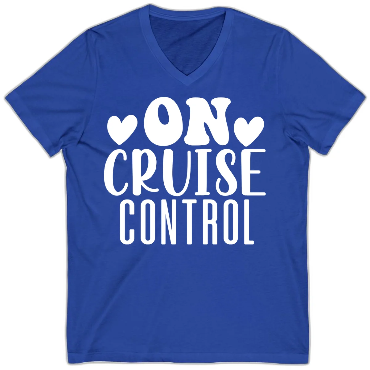 On Cruise Control V-Neck Cruise Shirt in True Royal