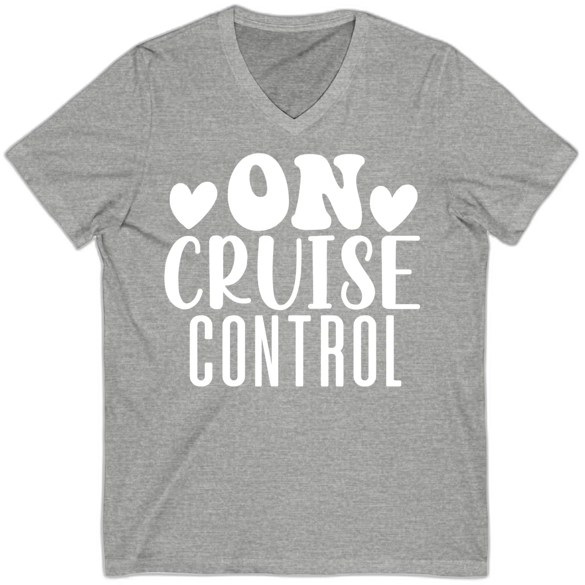 On Cruise Control V-Neck Cruise Shirt in Athletic Heather