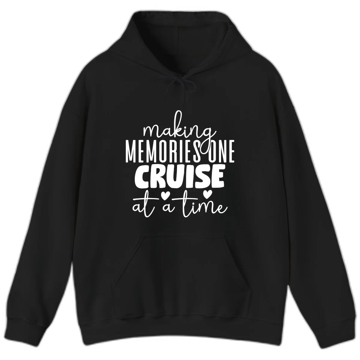 Making Memories One Cruise At A Time Hoodie in Black
