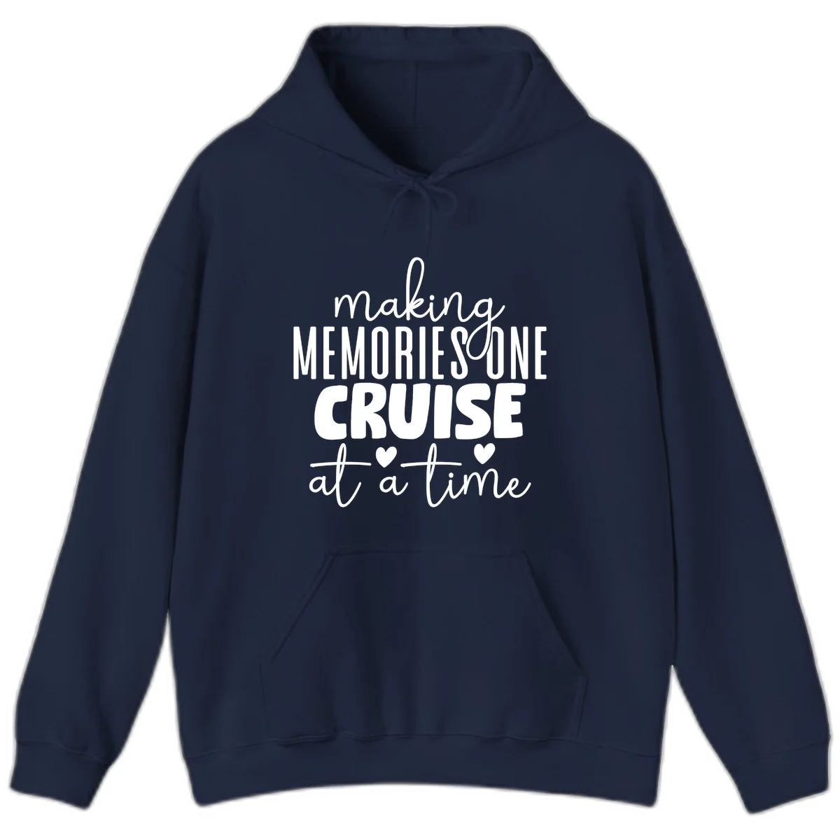 Making Memories One Cruise At A Time Hoodie in Navy