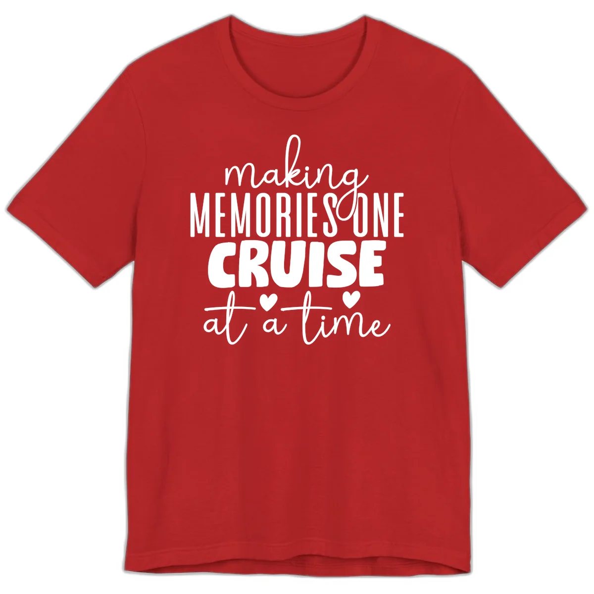 Making Memories One Cruise At A Time Premium T-Shirt in Red