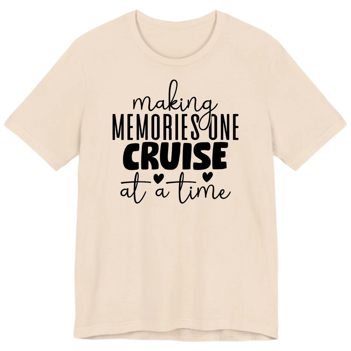Making Memories One Cruise At A Time Premium T-Shirt in Soft Cream