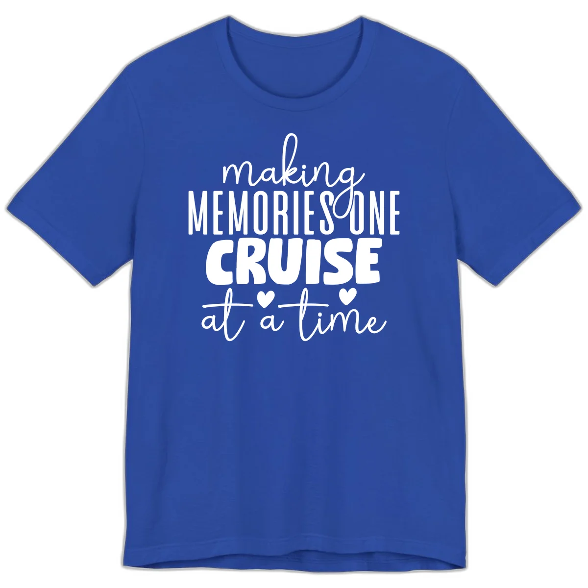 Making Memories One Cruise At A Time Premium T-Shirt in True Royal