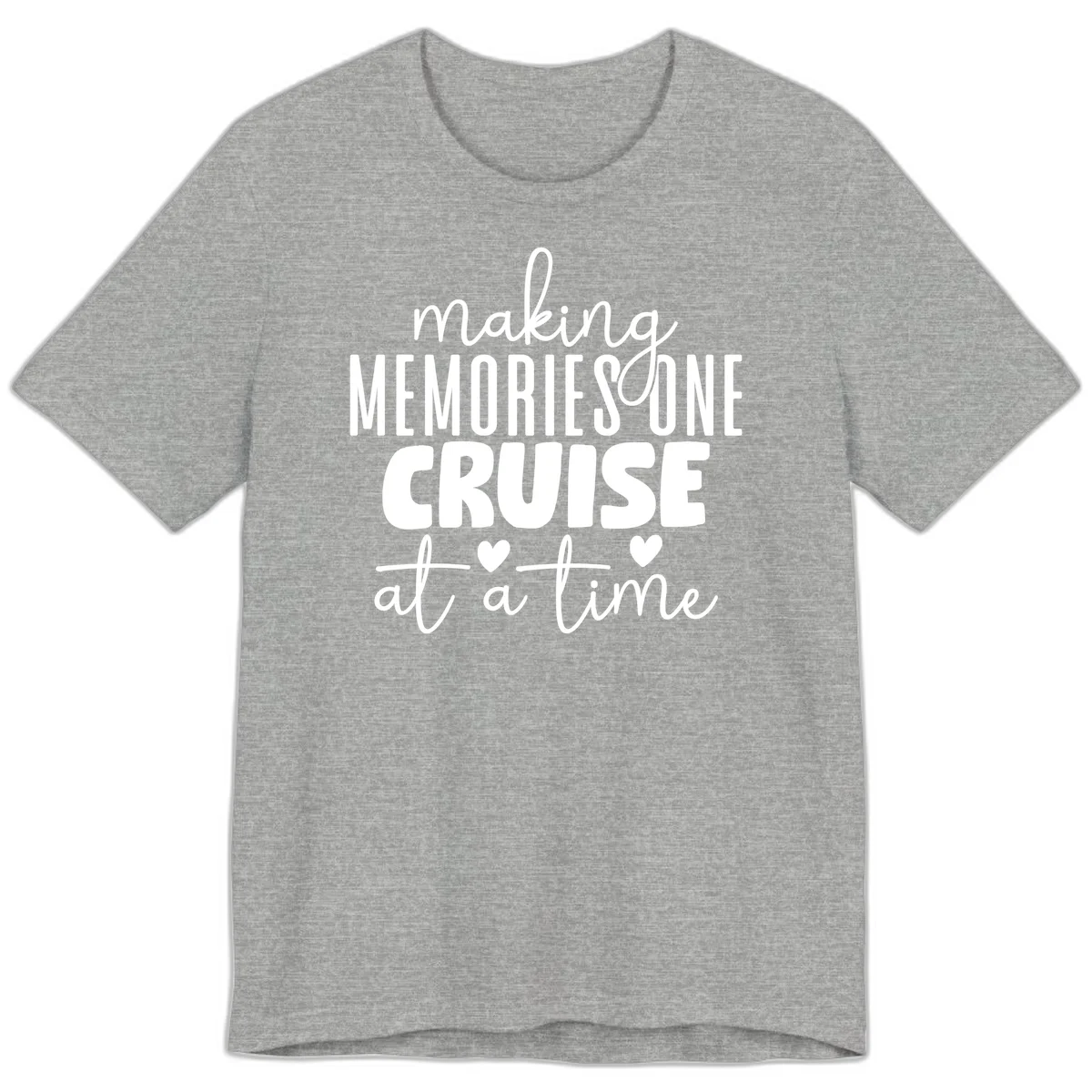 Making Memories One Cruise At A Time Premium T-Shirt in Athletic Heather