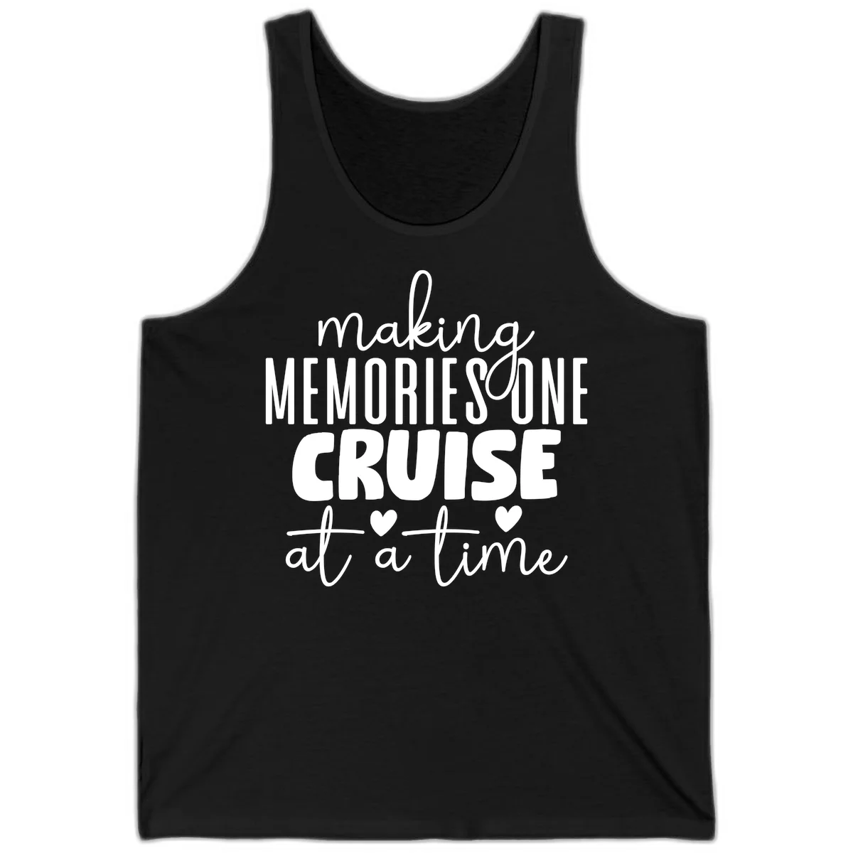 Making Memories One Cruise At A Time Tank in Black