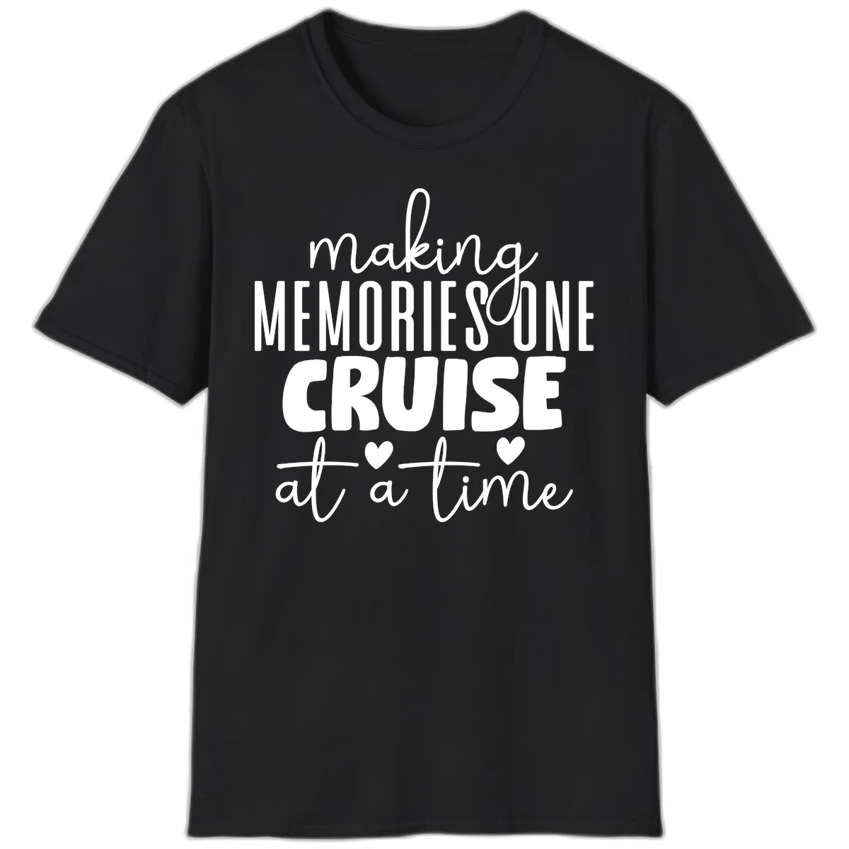 Making Memories One Cruise At A Time T-Shirt in Black