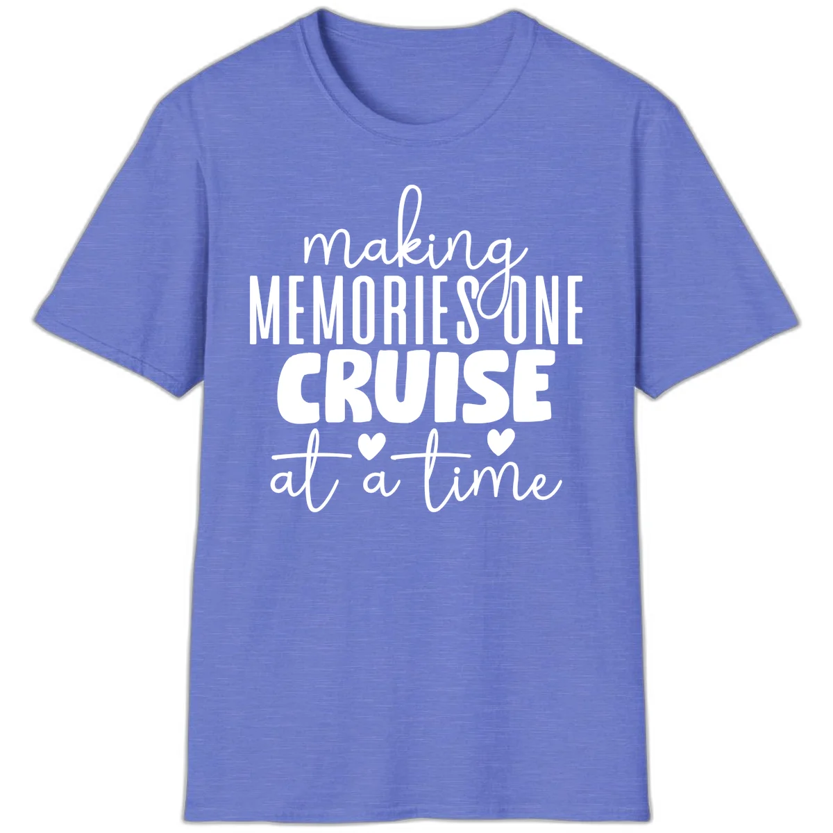 Making Memories One Cruise At A Time T-Shirt in Heather Royal