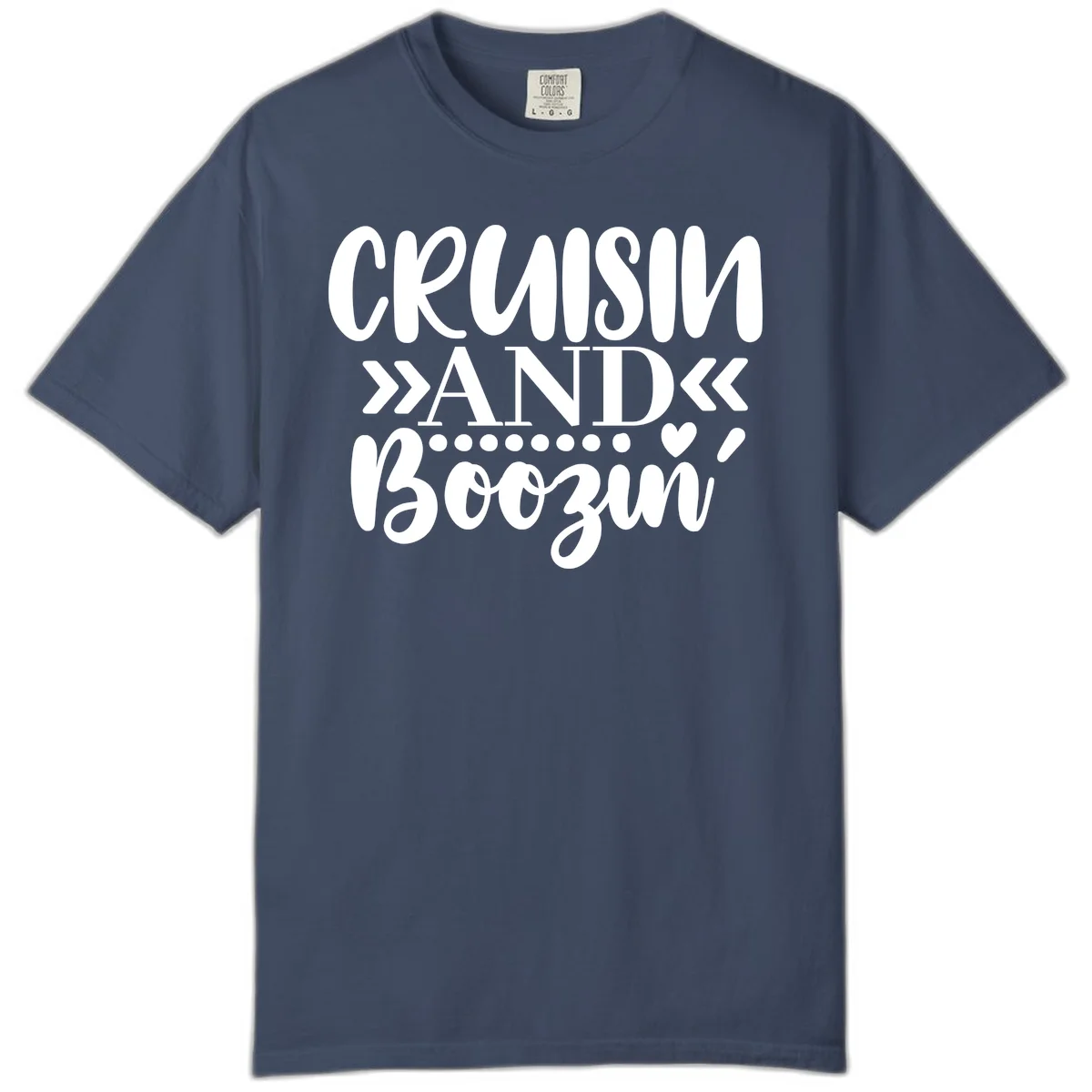 Cruisin' And Boozing Comfort Color T-Shirt in Midnight