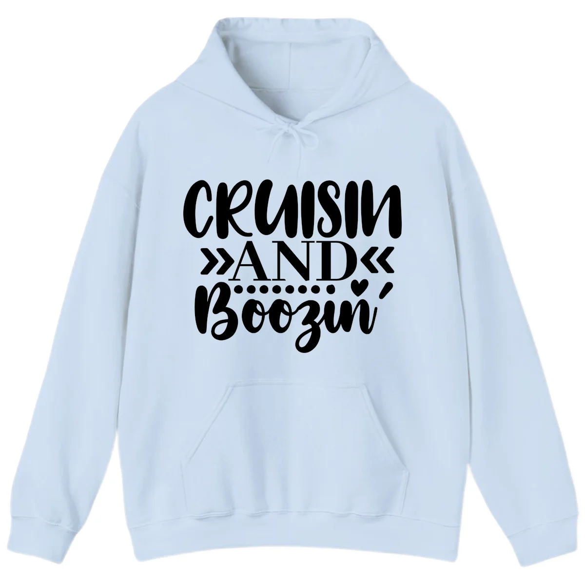 Cruisin' And Boozing Hoodie in Light Blue