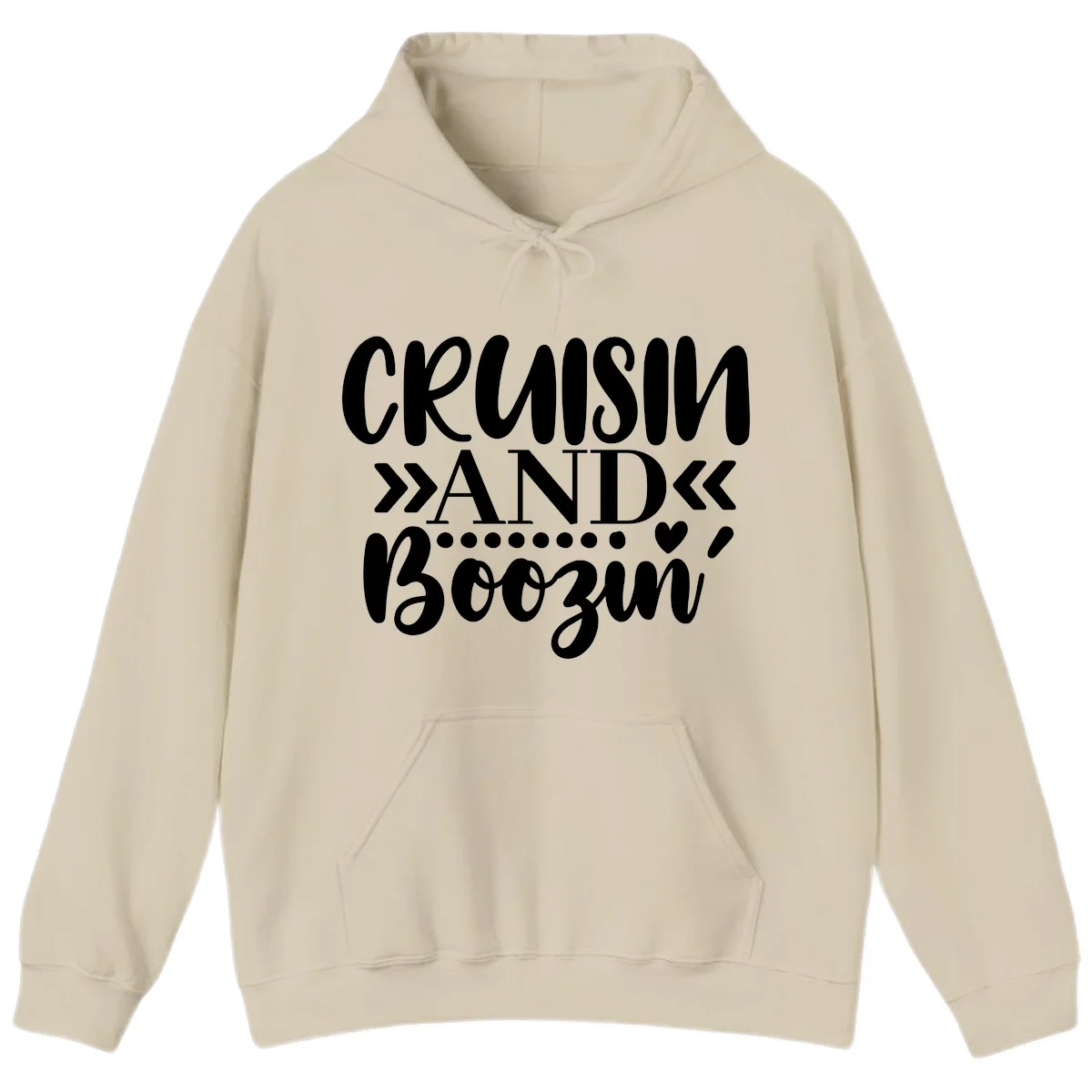 Cruisin' And Boozing Hoodie in Sand