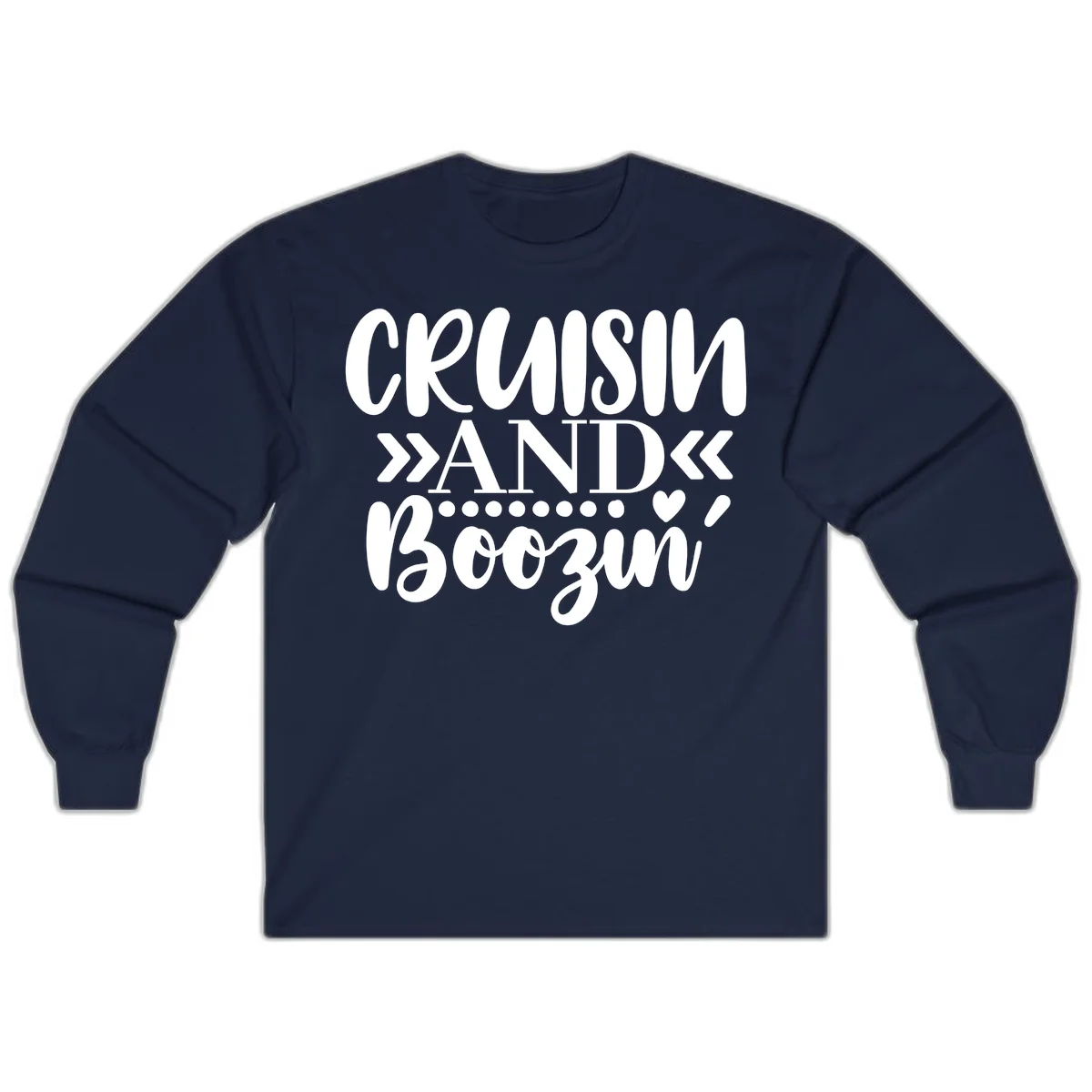 Cruisin' And Boozing Long Sleeve in Navy