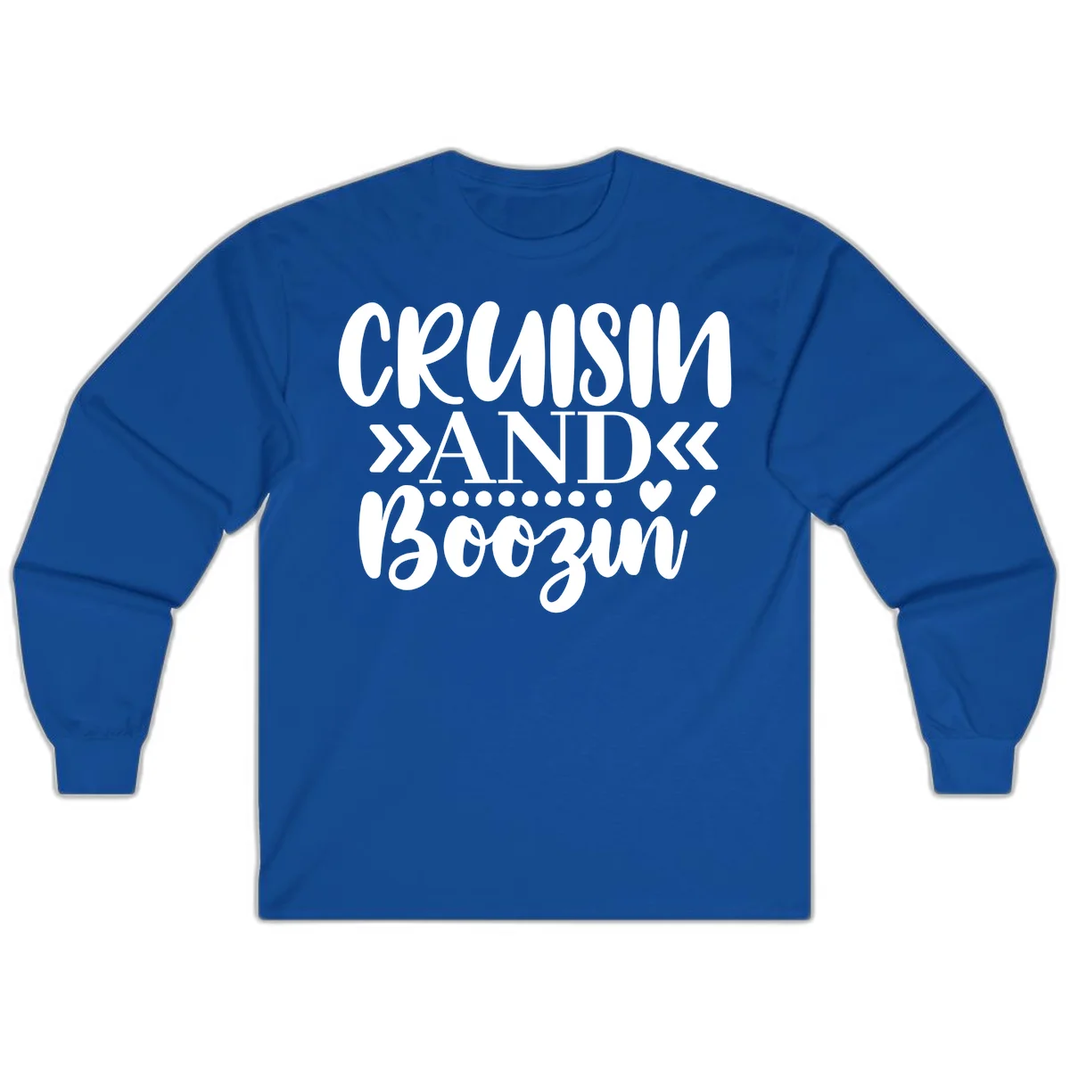 Cruisin' And Boozing Long Sleeve in Royal