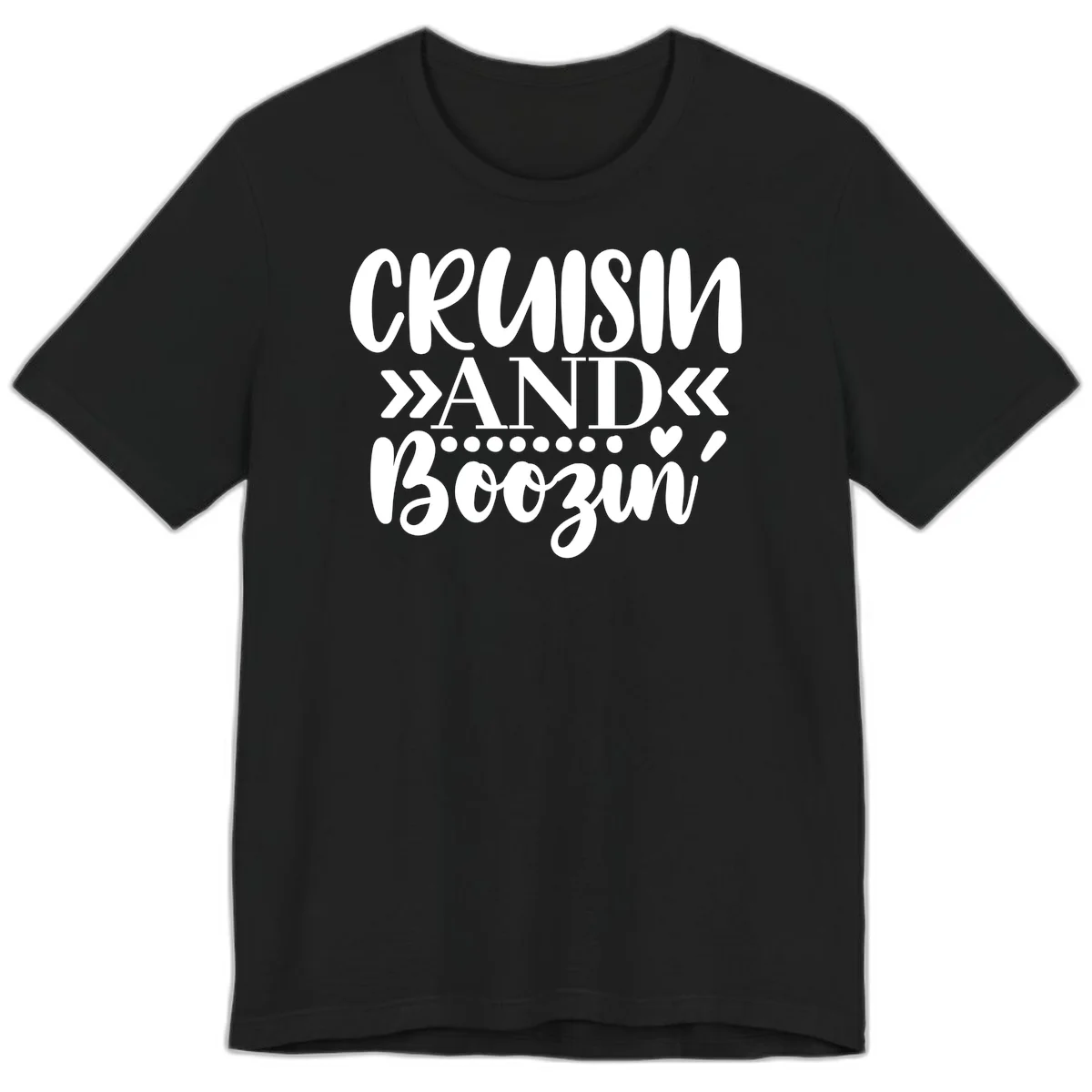 Cruisin' And Boozing Premium T-Shirt in Black