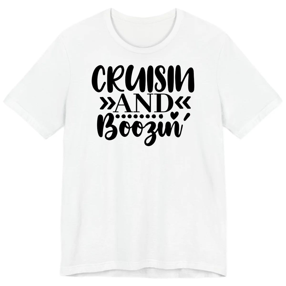 Cruisin' And Boozing Premium T-Shirt in White