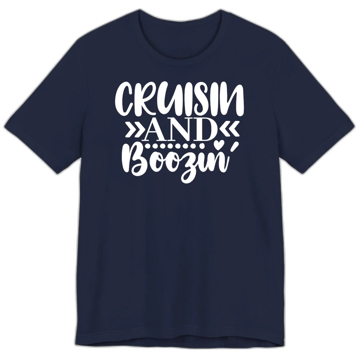 Cruisin' And Boozing Premium T-Shirt in Navy
