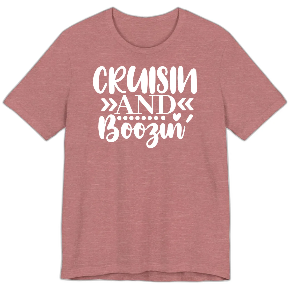 Cruisin' And Boozing Premium T-Shirt in Heather Mauve