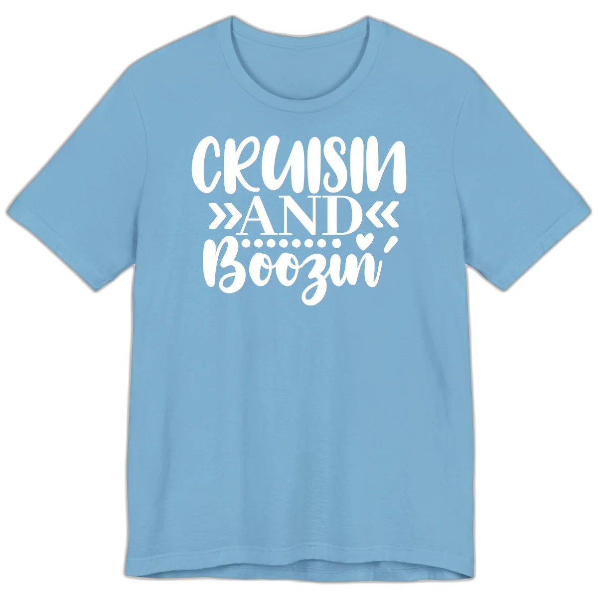 Cruisin' And Boozing Premium T-Shirt in Ocean Blue