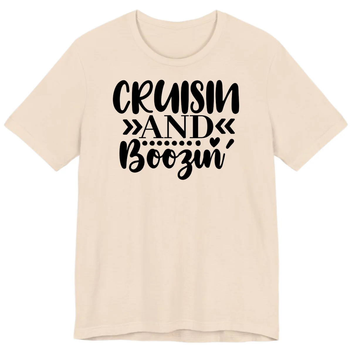 Cruisin' And Boozing Premium T-Shirt in Soft Cream