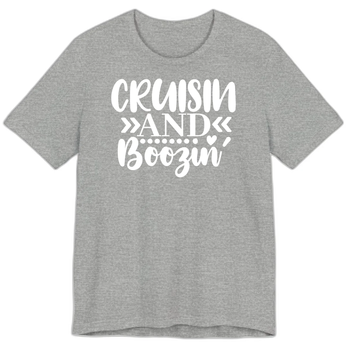 Cruisin' And Boozing Premium T-Shirt in Athletic Heather