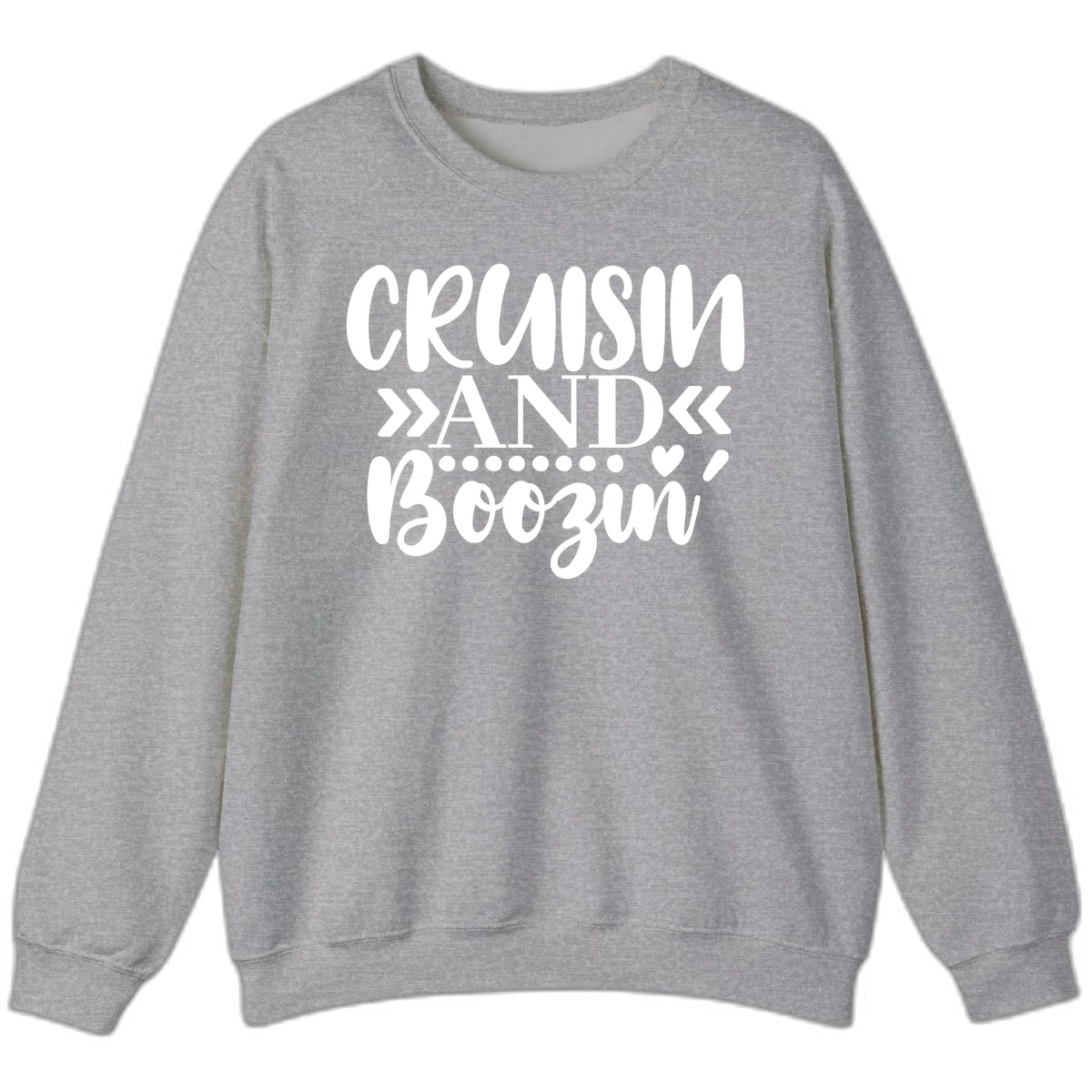 Cruisin' And Boozing Sweatshirt in Sport Grey