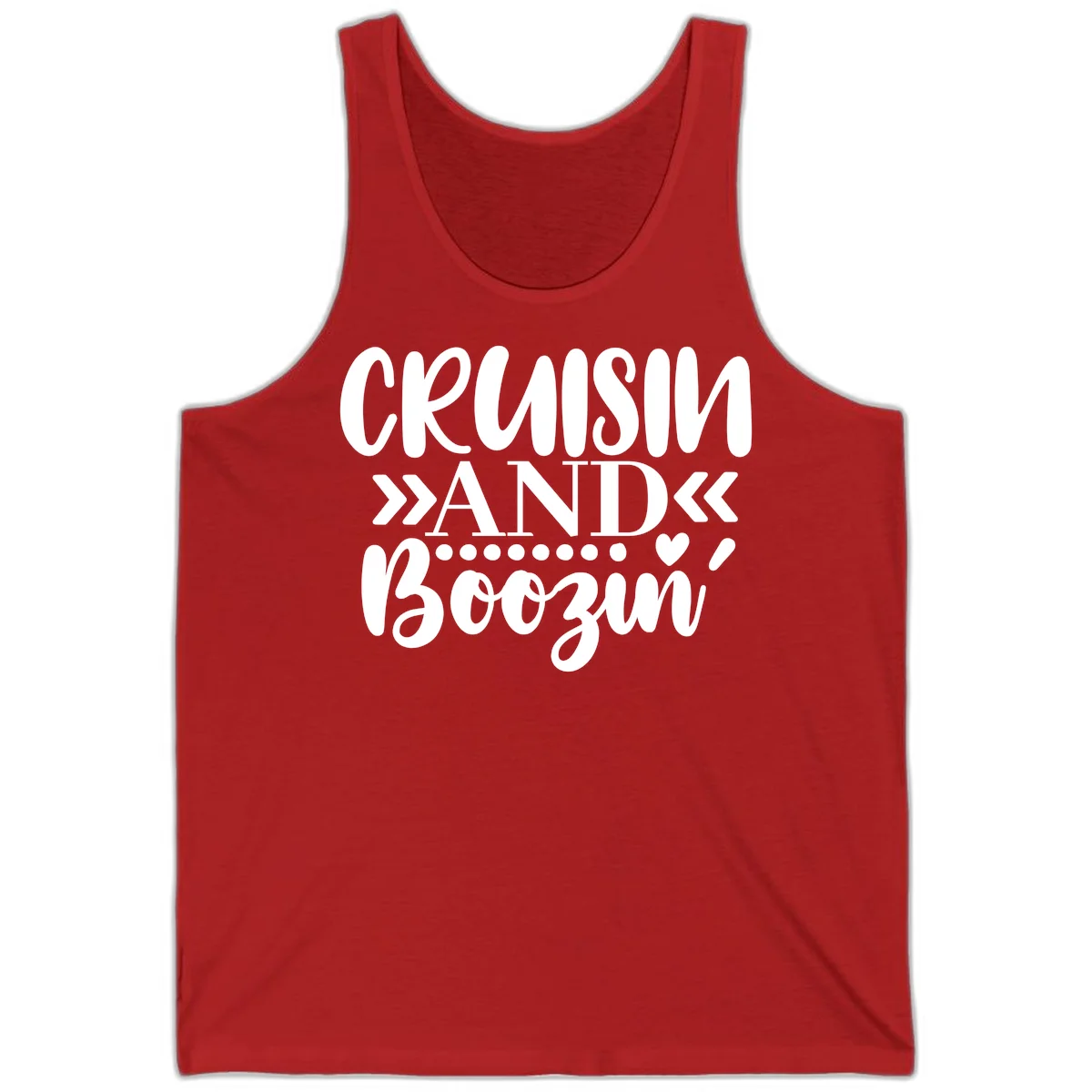 Cruisin' And Boozing Tank in Red