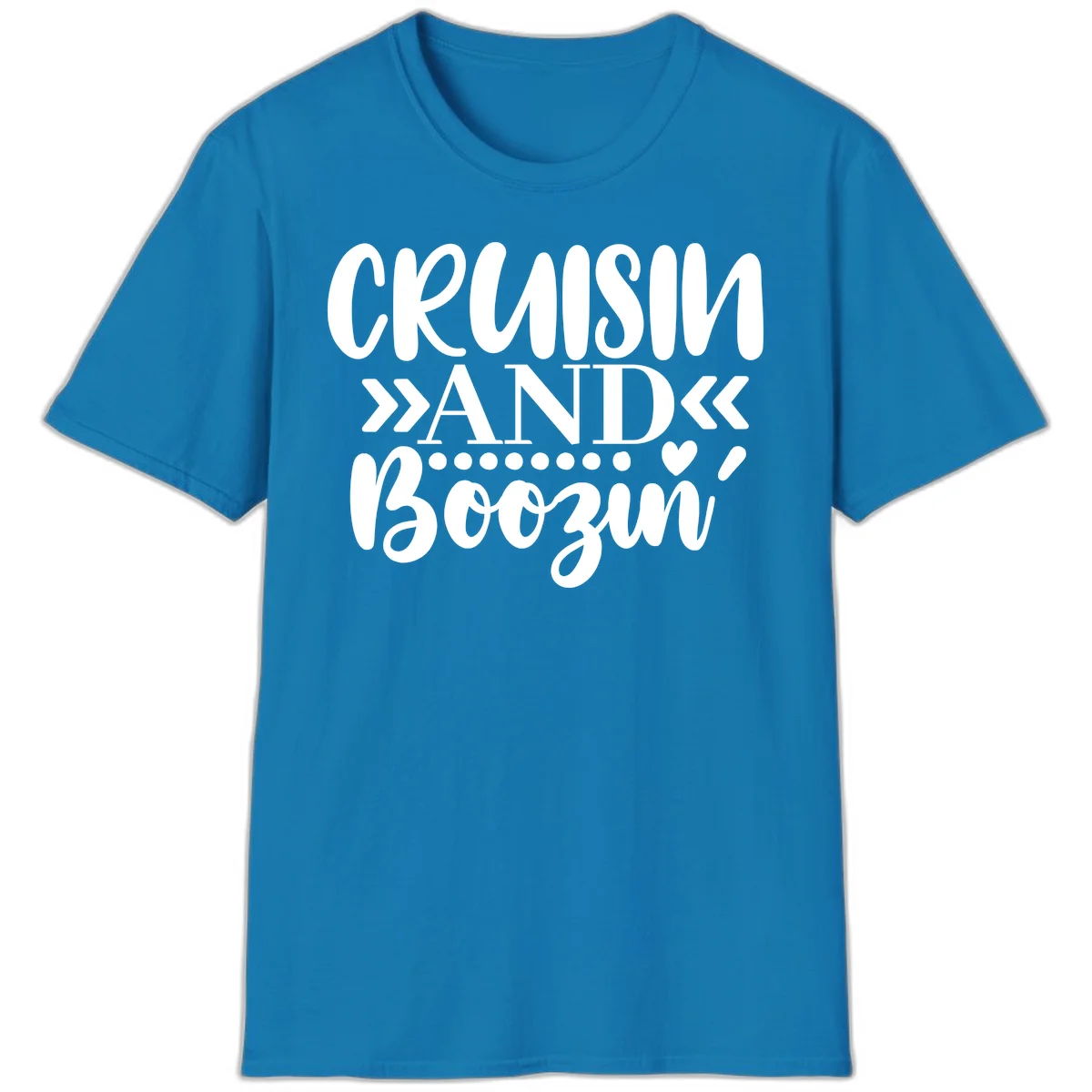 Cruisin' And Boozing T-Shirt in Sapphire